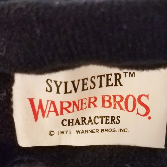 Vintage SYLVESTER CAT 13" 1971 Warner Bros Mighty Star Plush Toy Looney Tunes - Picture 11 of 12